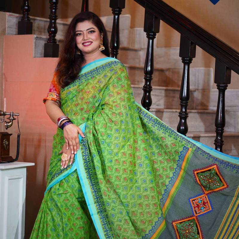 আড়ং ডিজাইনার কটন শাড়ি